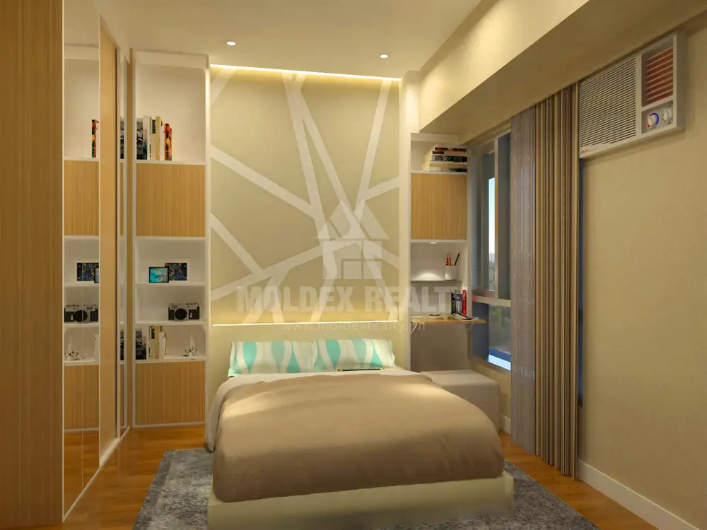 Second bedroom of the 2-bedroom unit as a design perspective